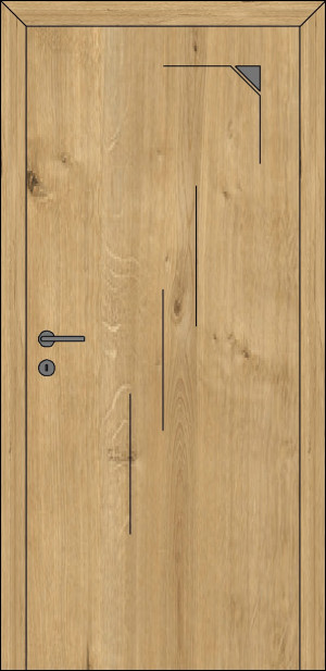 I8, Quercia (con ramo) (Porte per interni)